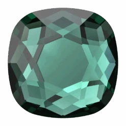 Swarovski Flat Back Crystals Non Hotfix Cushion (2471) Emerald(Swarovski 2471 Flatback Crystals Non Hotfix Cushion Emerald)