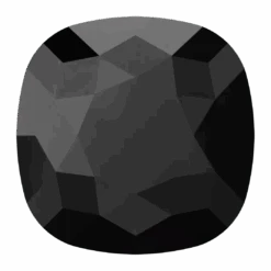 Swarovski Flat Back Crystals Non Hotfix Cushion (2471) Jet UNFOILED(Swarovski 2471 Flatback Crystals Non Hotfix Cushion Jet Unfoiled)