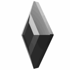 Swarovski Flat Back Crystals Non Hotfix Diamond (2773) Jet Hematite UNFOILED(Swarovski 2773 Flatback Crystals Non Hotfix Diamond Jet Hematite Unfoiled) -BlueStreak Crystal Shop Serinity Hotfix Flat Back Crystals Diamond 2773 Jet Hematite 2