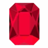 Swarovski Flat Back Crystals Non Hotfix Emerald Cut (2602) Scarlet(Swarovski 2602 Flatback Crystals Non Hotfix Emerald Cut Scarlet) -BlueStreak Crystal Shop Serinity Hotfix Flat Back Crystals Emerald Cut 2602 Scarlet