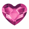 Swarovski Flat Back Crystals Non Hotfix Heart (2808) Fuchsia(Swarovski 2808 Flatback Crystals Non Hotfix Heart Fuchsia) -BlueStreak Crystal Shop Serinity Hotfix Flat Back Crystals Heart 2808 Fuchsia