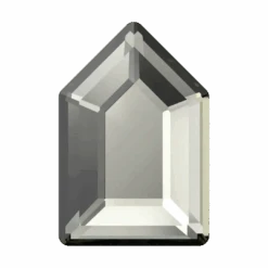 Swarovski Flat Back Crystals Non Hotfix Elongated Pentagon (2774) Black Diamond(Swarovski 2774 Flatback Crystals Non Hotfix Elongated Pentagon Black Diamond)