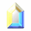 Serinity Flat Back Crystals Non Hotfix Large Pentagon (2774) Crystal AB(Serinity 2774 Flatback Crystals Non Hotfix Large Pentagon Crystal Ab)