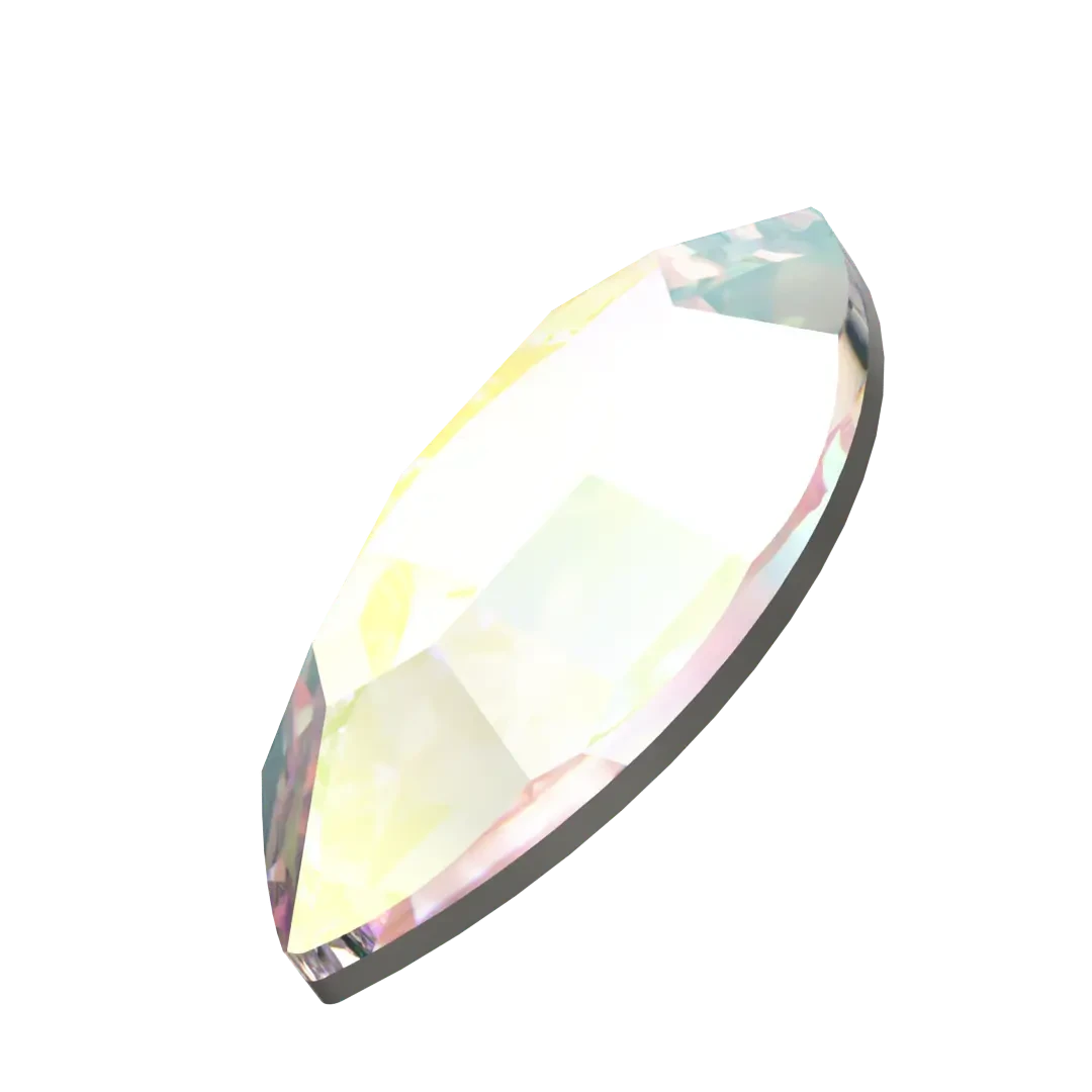 Serinity Hotfix Flat Back Crystals Navette (2200) Crystal AB(Serinity 2200 Hotfix Flatback Crystals Navette Crystal Ab) 4 Serinity Hotfix Flat Back Crystals Navette (2200) Crystal AB(Serinity 2200 Hotfix Flatback Crystals Navette Crystal Ab) - Image 2