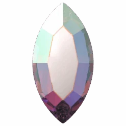 Serinity Hotfix Flat Back Crystals Navette (2200) Crystal AB(Serinity 2200 Hotfix Flatback Crystals Navette Crystal Ab)