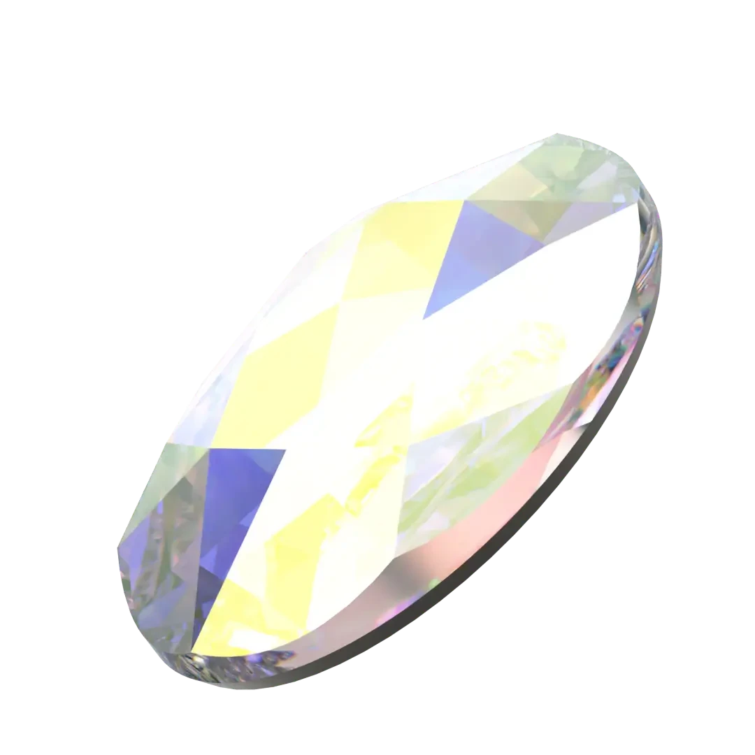 Swarovski Flat Back Crystals Non Hotfix Oval (2603) Crystal AB(Swarovski 2603 Flatback Crystals Non Hotfix Oval Crystal Ab) 4 Swarovski Flat Back Crystals Non Hotfix Oval (2603) Crystal AB(Swarovski 2603 Flatback Crystals Non Hotfix Oval Crystal Ab) - Image 2