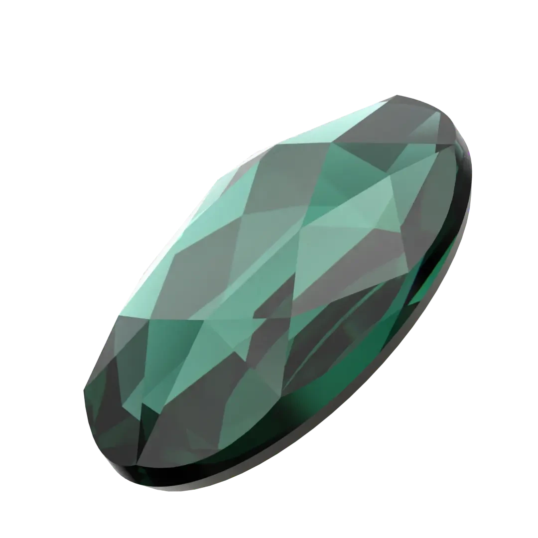 Serinity Flat Back Crystals Non Hotfix Oval (2603) Emerald(Serinity 2603 Flatback Crystals Non Hotfix Oval Emerald) 4 Serinity Flat Back Crystals Non Hotfix Oval (2603) Emerald(Serinity 2603 Flatback Crystals Non Hotfix Oval Emerald) - Image 2