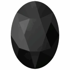 Swarovski Flat Back Crystals Non Hotfix Oval (2603) Jet UNFOILED(Swarovski 2603 Flatback Crystals Non Hotfix Oval Jet Unfoiled)