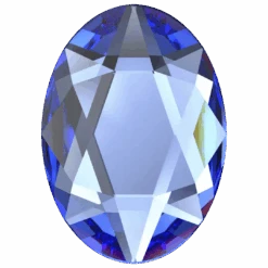Swarovski Flat Back Crystals Non Hotfix Oval (2603) Sapphire(Swarovski 2603 Flatback Crystals Non Hotfix Oval Sapphire)