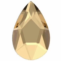 Swarovski Flat Back Crystals Non Hotfix Pear (2303) Crystal Golden Shadow(Swarovski 2303 Flatback Crystals Non Hotfix Pear Crystal Golden Shadow)