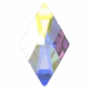 Serinity Flat Back Crystals Non Hotfix Rhombus (2709) Crystal AB(Serinity 2709 Flatback Crystals Non Hotfix Rhombus Crystal Ab) -BlueStreak Crystal Shop Serinity Hotfix Flat Back Crystals Rhombus 2709 Crystal AB