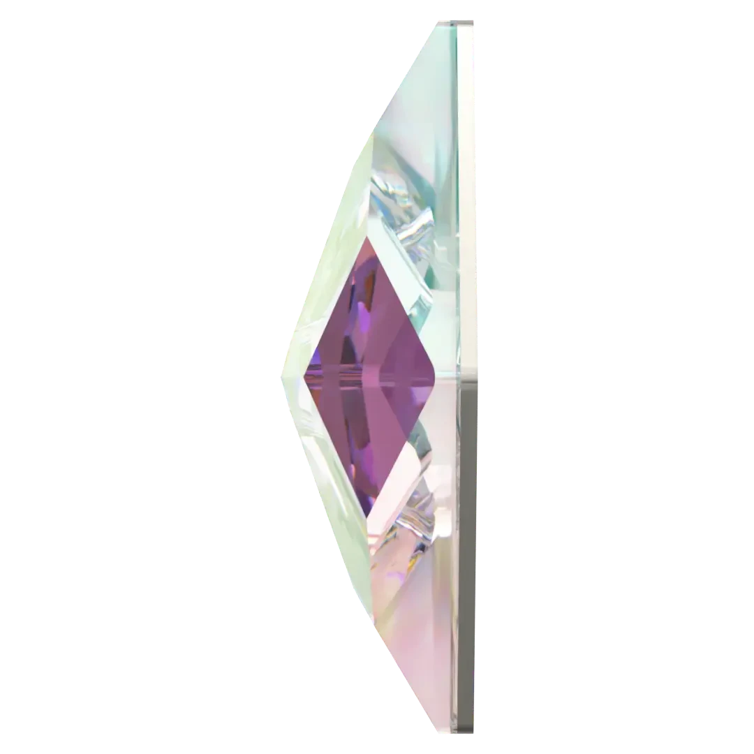 Swarovski Flat Back Crystals Non Hotfix Rhombus (2709) Crystal AB(Swarovski 2709 Flatback Crystals Non Hotfix Rhombus Crystal Ab) 5 Swarovski Flat Back Crystals Non Hotfix Rhombus (2709) Crystal AB(Swarovski 2709 Flatback Crystals Non Hotfix Rhombus Crystal Ab) - Image 3