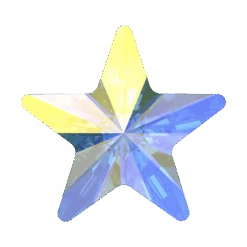 Swarovski Flat Back Crystals Non Hotfix Rivoli Star (2816) Crystal AB(Swarovski 2816 Flatback Crystals Non Hotfix Rivoli Star Crystal Ab)