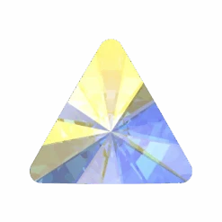 Swarovski Flat Back Crystals Non Hotfix Rivoli Triangle (2716) Crystal AB(Swarovski 2716 Flatback Crystals Non Hotfix Rivoli Triangle Crystal Ab)