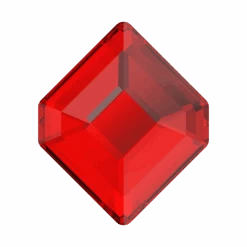 Swarovski Flat Back Crystals Non Hotfix Concise Hexagon (2777) Light Siam(Swarovski 2777 Flatback Crystals Non Hotfix Concise Hexagon Light Siam)