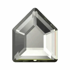 Swarovski Flat Back Crystals Non Hotfix Concise Pentagon (2775) Black Diamond(Swarovski 2775 Flatback Crystals Non Hotfix Concise Pentagon Black Diamond)