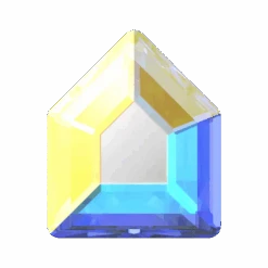 Swarovski Flat Back Crystals Non Hotfix Concise Pentagon (2775) Crystal AB(Swarovski 2775 Flatback Crystals Non Hotfix Concise Pentagon Crystal Ab)