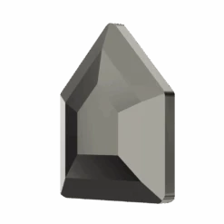 Swarovski Flat Back Crystals Non Hotfix Concise Pentagon (2775) Jet Hematite UNFOILED(Swarovski 2775 Flatback Crystals Non Hotfix Concise Pentagon Jet Hematite Unfoiled) -BlueStreak Crystal Shop Serinity Hotfix Flat Back Crystals Small Pentagon 2775 Jet Hematite 3