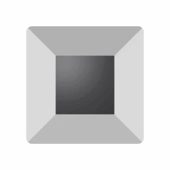 Swarovski Flat Back Crystals Non Hotfix Square (2400) Crystal Light Chrome(Swarovski 2400 Flatback Crystals Non Hotfix Square Crystal Light Chrome)