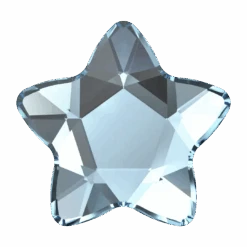 Swarovski Flat Back Crystals Non Hotfix Star Flower (2754) Aquamarine(Swarovski 2754 Flatback Crystals Non Hotfix Star Flower Aquamarine)