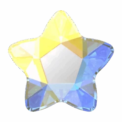 Swarovski Flat Back Crystals Non Hotfix Star Flower (2754) Crystal AB(Swarovski 2754 Flatback Crystals Non Hotfix Star Flower Crystal Ab)