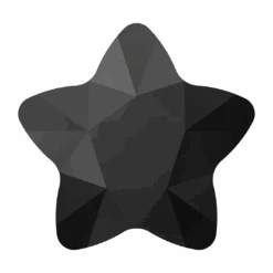 Serinity Flat Back Crystals Non Hotfix Star Flower (2754) Jet UNFOILED(Serinity 2754 Flatback Crystals Non Hotfix Star Flower Jet Unfoiled)