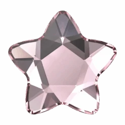 Serinity Flat Back Crystals Non Hotfix Star Flower (2754) Light Rose(Serinity 2754 Flatback Crystals Non Hotfix Star Flower Light Rose)