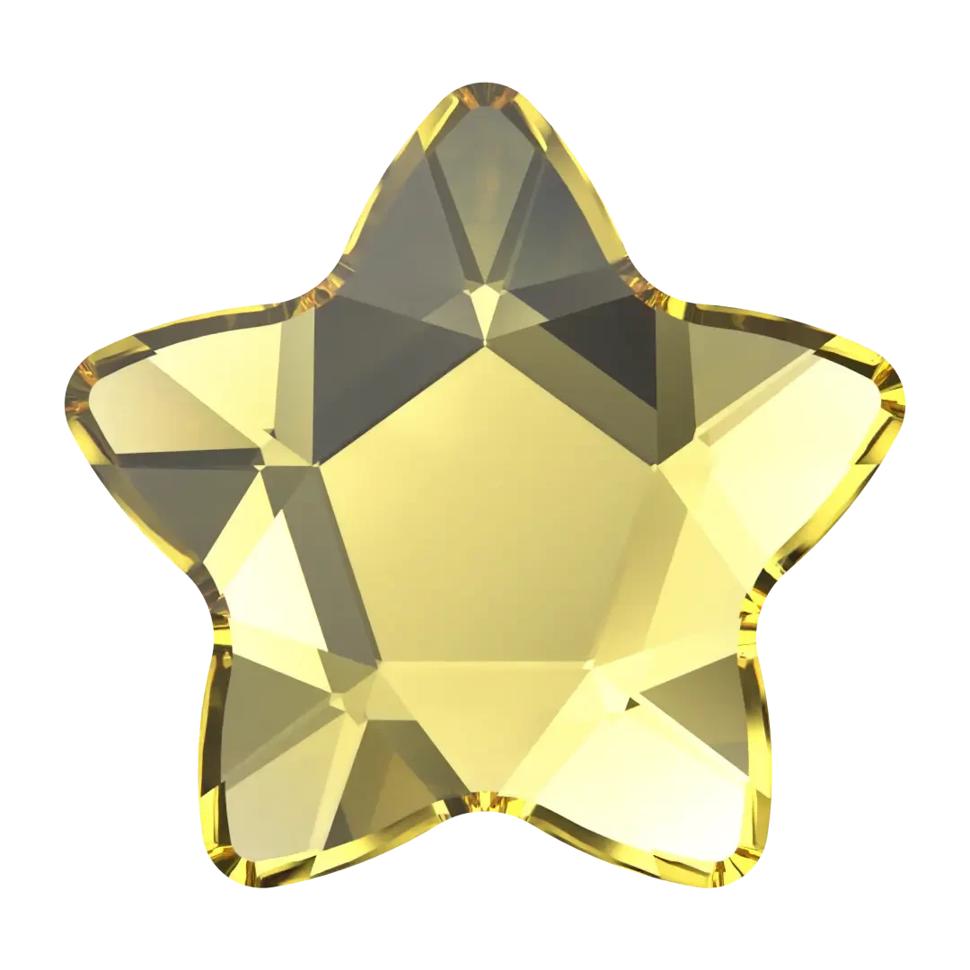 Swarovski Flat Back Crystals Non Hotfix Star Flower (2754) Light Topaz(Swarovski 2754 Flatback Crystals Non Hotfix Star Flower Light Topaz) 3 Swarovski Flat Back Crystals Non Hotfix Star Flower (2754) Light Topaz(Swarovski 2754 Flatback Crystals Non Hotfix Star Flower Light Topaz)
