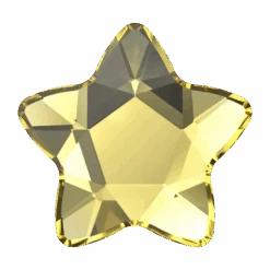 Serinity Flat Back Crystals Non Hotfix Star Flower (2754) Light Topaz(Serinity 2754 Flatback Crystals Non Hotfix Star Flower Light Topaz)