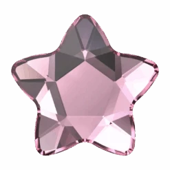 Swarovski Flat Back Crystals Non Hotfix Star Flower (2754) Rose(Swarovski 2754 Flatback Crystals Non Hotfix Star Flower Rose)