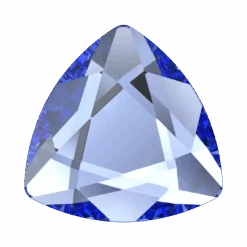 Swarovski Flat Back Crystals Non Hotfix Trilliant (2472) Sapphire(Swarovski 2472 Flatback Crystals Non Hotfix Trilliant Sapphire)