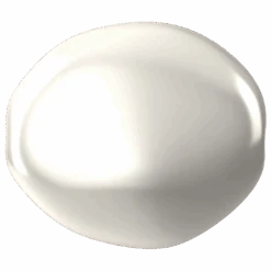 Swarovski Pearls Baroque Coin (5842) Crystal White(Swarovski 5842 Pearls Baroque Coin Crystal White)