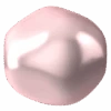 Swarovski Pearls Baroque Round (5841) Crystal Rosaline(Swarovski 5841 Pearls Baroque Round Crystal Rosaline)
