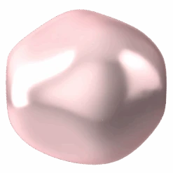 Swarovski Pearls Baroque Round (5841) Crystal Rosaline(Swarovski 5841 Pearls Baroque Round Crystal Rosaline)