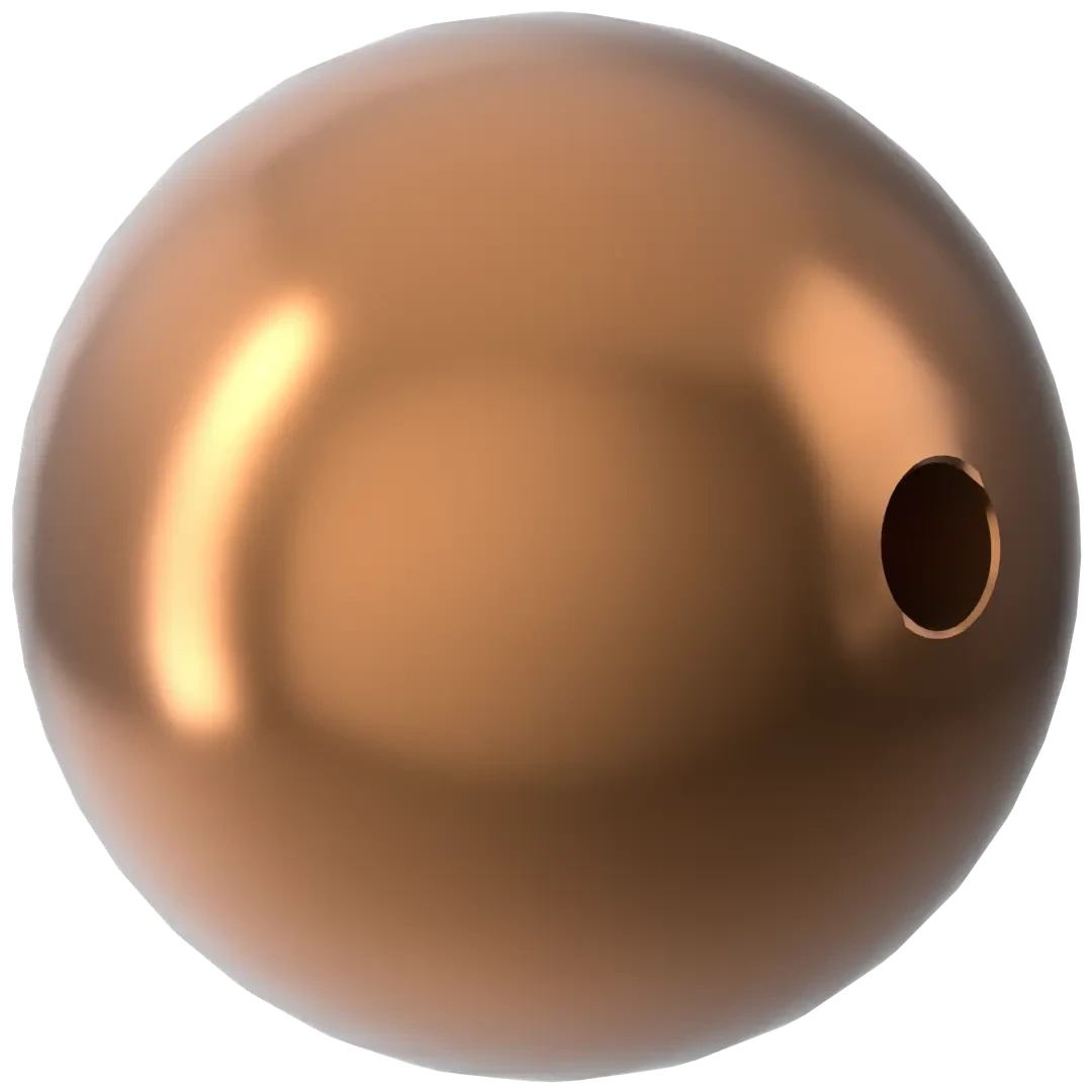 Swarovski Pearls Round (5810) Crystal Copper(Swarovski Pearls Round 5810 Crystal Copper) 4 Swarovski Pearls Round (5810) Crystal Copper(Swarovski Pearls Round 5810 Crystal Copper) - Image 2