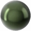 Serinity Pearls Round (5810) Crystal Dark Green(Serinity Pearls Round 5810 Crystal Dark Green)