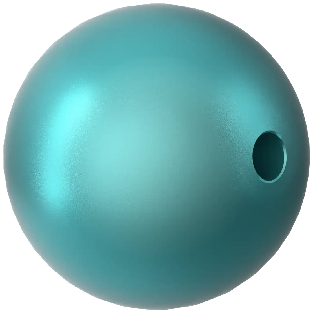 Serinity Pearls Round (5810) Crystal Iridescent Dark Turquoise(Serinity 5810 Round Pearls Crystal Iridescent Dark Turquoise Pearl) 4 Serinity Pearls Round (5810) Crystal Iridescent Dark Turquoise(Serinity 5810 Round Pearls Crystal Iridescent Dark Turquoise Pearl) - Image 2