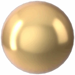 Serinity Pearls Round No Hole (5809) Crystal Gold(Serinity Pearls Round No Hole 5809 Crystal Gold)