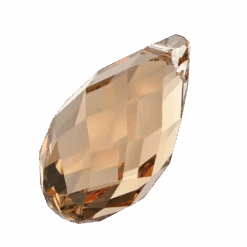 Swarovski Pendants Briolette (6010) Light Colorado Topaz(Swarovski 6010 Pendants Briolette Light Colorado Topaz) -BlueStreak Crystal Shop Serinity Pendants Briolette 6010 Light Colorado Topaz 2