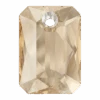 Swarovski Pendants Emerald Cut (6435) Crystal Golden Shadow(Swarovski 6435 Pendants Emerald Cut Crystal Golden Shadow) -BlueStreak Crystal Shop Serinity Pendants Emerald Cut 6435 Crystal Golden Shadow