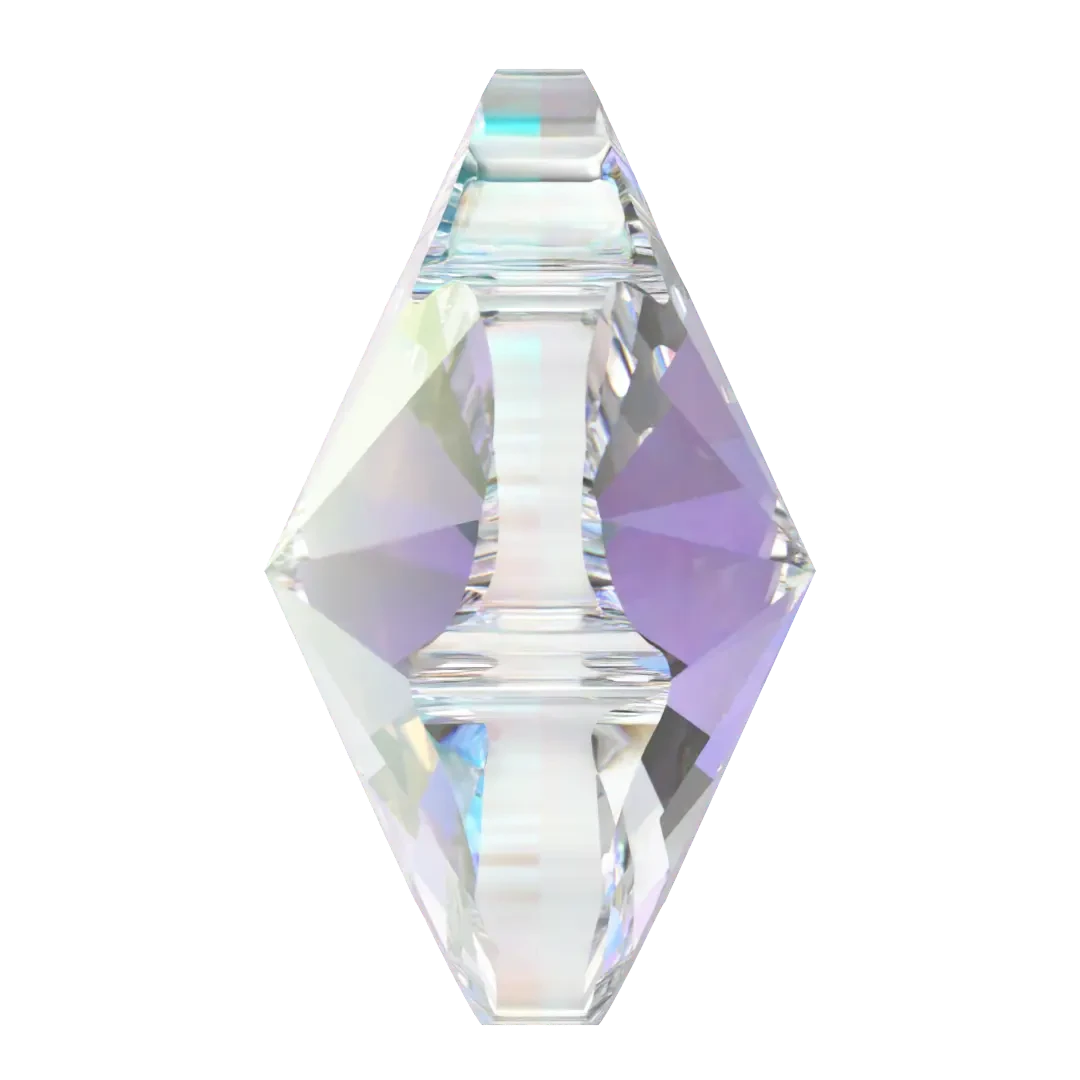 Swarovski Pendants Flower (6744) Crystal AB(Swarovski 6744 Pendants Flower Crystal Ab) 5 Swarovski Pendants Flower (6744) Crystal AB(Swarovski 6744 Pendants Flower Crystal Ab) - Image 3