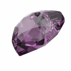 Swarovski Pendants Heart Cut (6432) Amethyst(Swarovski 6432 Pendants Heart Cut Amethyst) -BlueStreak Crystal Shop Serinity Pendants Heart Cut 6432 Amethyst 2
