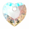Swarovski Pendants Heart Cut (6432) Crystal Shimmer(Swarovski 6432 Pendants Heart Cut Crystal Shimmer)