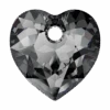 Serinity Pendants Heart Cut (6432) Crystal Silver Night(Serinity 6432 Pendants Heart Cut Crystal Silver Night) -BlueStreak Crystal Shop Serinity Pendants Heart Cut 6432 Crystal Silver Night