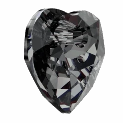Serinity Pendants Heart Cut (6432) Crystal Silver Night(Serinity 6432 Pendants Heart Cut Crystal Silver Night) -BlueStreak Crystal Shop Serinity Pendants Heart Cut 6432 Crystal Silver Night 2