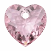 Serinity Pendants Heart Cut (6432) Light Rose(Serinity 6432 Pendants Heart Cut Light Rose)