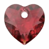 Serinity Pendants Heart Cut (6432) Scarlet(Serinity 6432 Pendants Heart Cut Scarlet) -BlueStreak Crystal Shop Serinity Pendants Heart Cut 6432 Scarlet