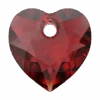 Serinity Pendants Heart Cut (6432) Siam(Serinity 6432 Pendants Heart Cut Siam) -BlueStreak Crystal Shop Serinity Pendants Heart Cut 6432 Siam 1