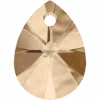 Serinity Pendants Mini Pear (6128) Crystal Golden Shadow(Serinity 6128 Pendants Mini Pear Crystal Golden Shadow)