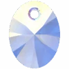 Swarovski Pendants Xilion Oval (6028) Crystal AB(Swarovski 6028 Pendants Xilion Oval Crystal Ab) -BlueStreak Crystal Shop Serinity Pendants Oval Cut 6028 Crystal AB